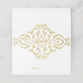 金ゴールドヴィンテージグラモールエレガンス結婚ズ座席表 プレイスカード (外部開封)