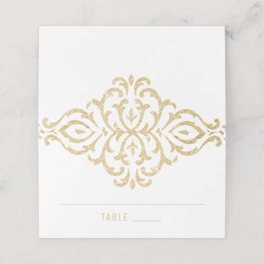 金ゴールドヴィンテージグラモールエレガンス結婚ズ座席表 プレイスカード (外部開封)