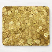 金ゴールドヴィンテージコイン回収 マウスパッド (正面)