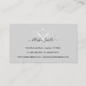 金ゴールドヴィンテージシーストレス裁縫針モノグラム 名刺 (裏面)