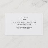 金ゴールドヴィンテージスケルトン鍵アンティークストア 名刺 (裏面)