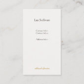 金ゴールドヴィンテージスケルトン鍵アンティーク家具店 名刺 (裏面)