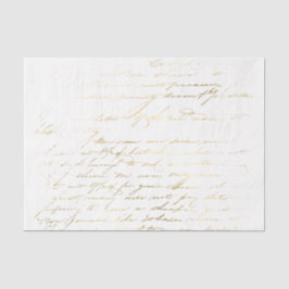 金ゴールドヴィンテージタイポグラフィ 薄葉紙