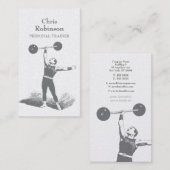 金ゴールドヴィンテージパーソナルトレーナー名刺 名刺 (正面/裏面)