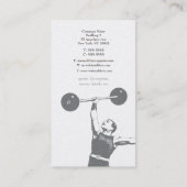 金ゴールドヴィンテージパーソナルトレーナー名刺 名刺 (裏面)