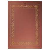 金ゴールドヴィンテージフレーム（茶色） クリップボード (裏面)