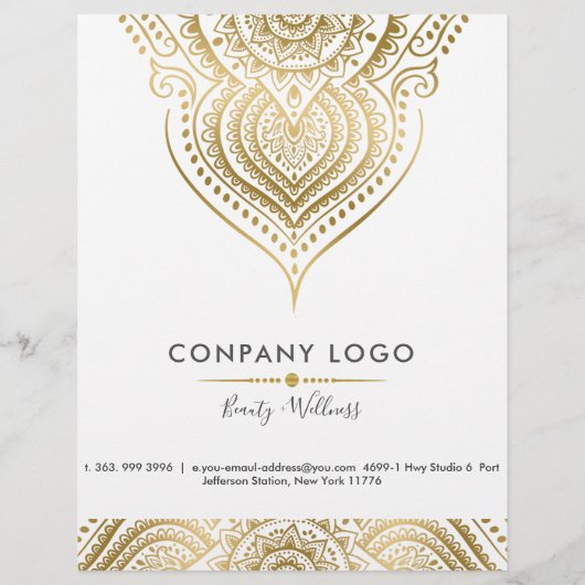 金ゴールドヴィンテージペイズリー曼荼羅 チラシ (裏面)