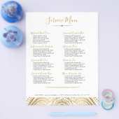 金ゴールドヴィンテージペイズリー曼荼羅 チラシ (シングル)