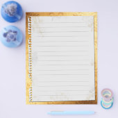 金ゴールドヴィンテージレシピバインダーインサート チラシ (シングル)