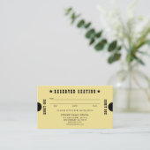 金ゴールドヴィンテージ予約座席歯科アポイントメント 予約カード (スタンド正面)