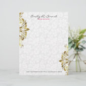 金ゴールドヴィンテージ旋回オンプラッシュホワイト レターヘッド (スタンド正面)