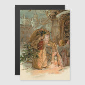 金ゴールドヴィンテージ父クリスマスと天使 (正面/裏面)