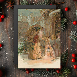 金ゴールドヴィンテージ父クリスマスと天使