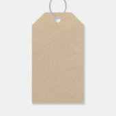 金ゴールドヴィンテージ父クリスマスと天使 ギフトタグ (裏面)