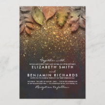 金ゴールドヴィンテージ紅葉エレガントな結婚式