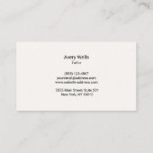 金ゴールドヴィンテージ裁縫機械テーラー又はシーストレス コーリングカード (裏面)