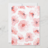 金ゴールドヴィンテージ赤面結婚フローラ 招待状 (裏面)