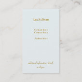 金ゴールドヴィンテージ骨格鍵アンティーク家具販売店 名刺 (裏面)