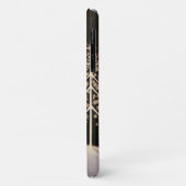 金ゴールドヴィンテージ鹿家族の雪のクリスマスフォレスト Case-Mate iPhoneケース (裏面/左)