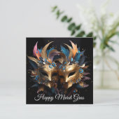 金ゴールドヴェネチアンマスクカーニバルマルディグラ シーズンカード (スタンド正面)