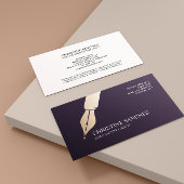 金ゴールド万年筆の公証指針剤 名刺