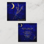 *~*金ゴールド三日月-金ゴールドの観測 スクエア名刺 (正面/裏面)