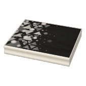 金ゴールド三角形とぼやけた暗い背景 ラバースタンプ (スタンプ)