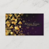 金ゴールド三角形 名刺 (正面)