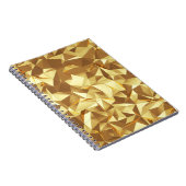 金ゴールド三角形：抽象芸術バックグラウンドテクスチャ ノートブック (右側)