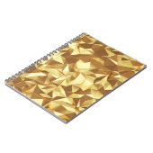 金ゴールド三角形：抽象芸術バックグラウンドテクスチャ ノートブック (左側)