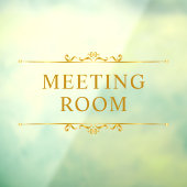 金ゴールド不透ミニマル明の窓が引っかかる ウィンドウサイン (シート3)