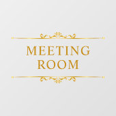 金ゴールド不透ミニマル明の窓が引っかかる ウィンドウサイン (シート)