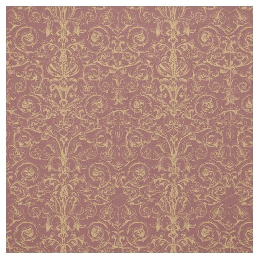 金ゴールド中世のスタイル装飾 ファブリック (見本)