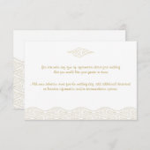 金ゴールド中国のク結婚ラウドの挿入カード エンクロージャーカード (正面/裏面)