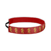 金ゴールド中国のドラゴン陸上競技ヘッドバンド アスレチックヘッドバンド (左)