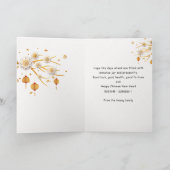 金ゴールド中国のピーニー新年〔占星術の〕十二宮図スネークペーパーカット カード (内部)