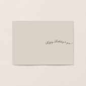 金ゴールド中国の古代美術ハッピーバースデー 箔カード (内部)