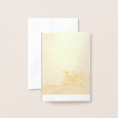 金ゴールド中国の古代美術ハッピーバースデー 箔カード (裏面封筒付き)