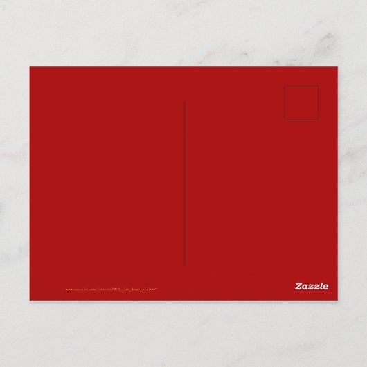 金ゴールド中国の紙で切れた虎の年を選択カラーPC6 ポストカード (裏面)