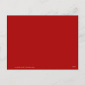 金ゴールド中国の紙カットオックス年Choose Color HpostC シーズンポストカード (裏面)