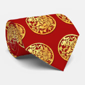 金ゴールド中国の紙カットタイガー年色Tを選択 ネクタイ (ロール)