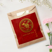 金ゴールド中国の紙カットラット年選択カラーKFB フェイバーバッグ (封をした状態)