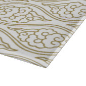 金ゴールド中国の雲模様ガラス切断板 カッティングボード (角)