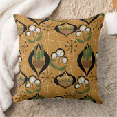 金ゴールド中期 |植物のポット |原子 クッション (ブランケット)