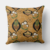 金ゴールド中期 |植物のポット |原子 クッション (裏面)