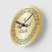 金ゴールド丸 ラウンド壁時計 (傾斜)