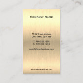 金ゴールド乗馬名刺 名刺 (裏面)