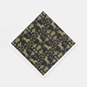 金ゴールド乗馬 スタンダードランチョンナプキン (角)