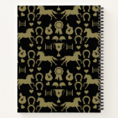 金ゴールド乗馬 ノートブック (裏面)