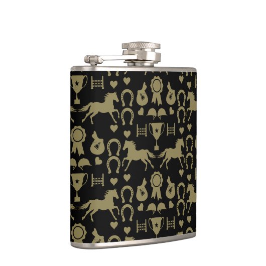 金ゴールド乗馬 フラスク (右)